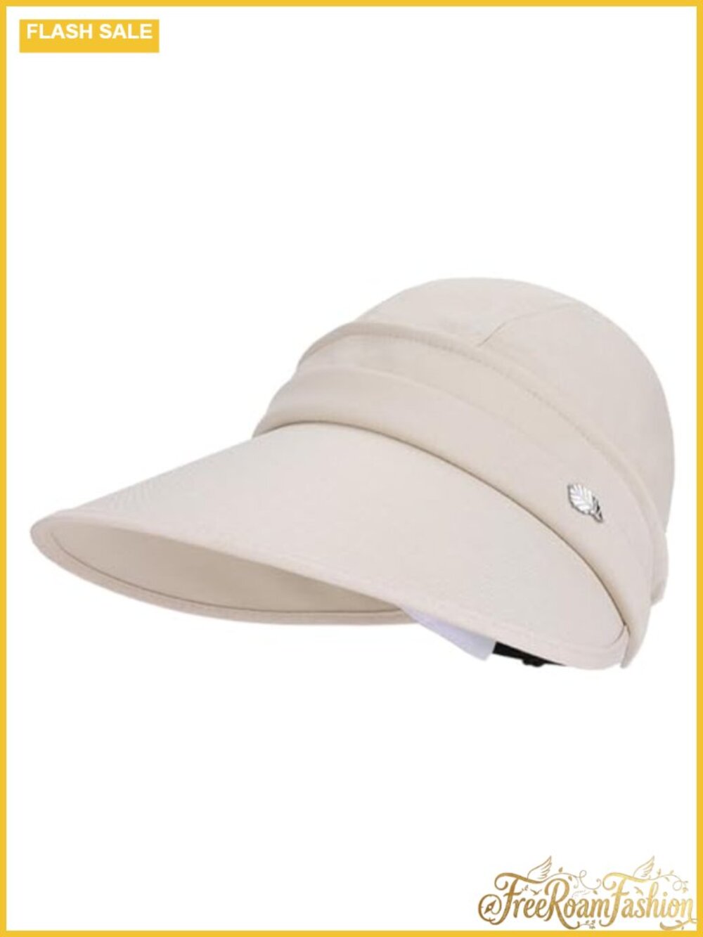 Women's UPF 50+ Bucket Hat Adjustable Ponytail Sun Visor Beach Hiking Cap